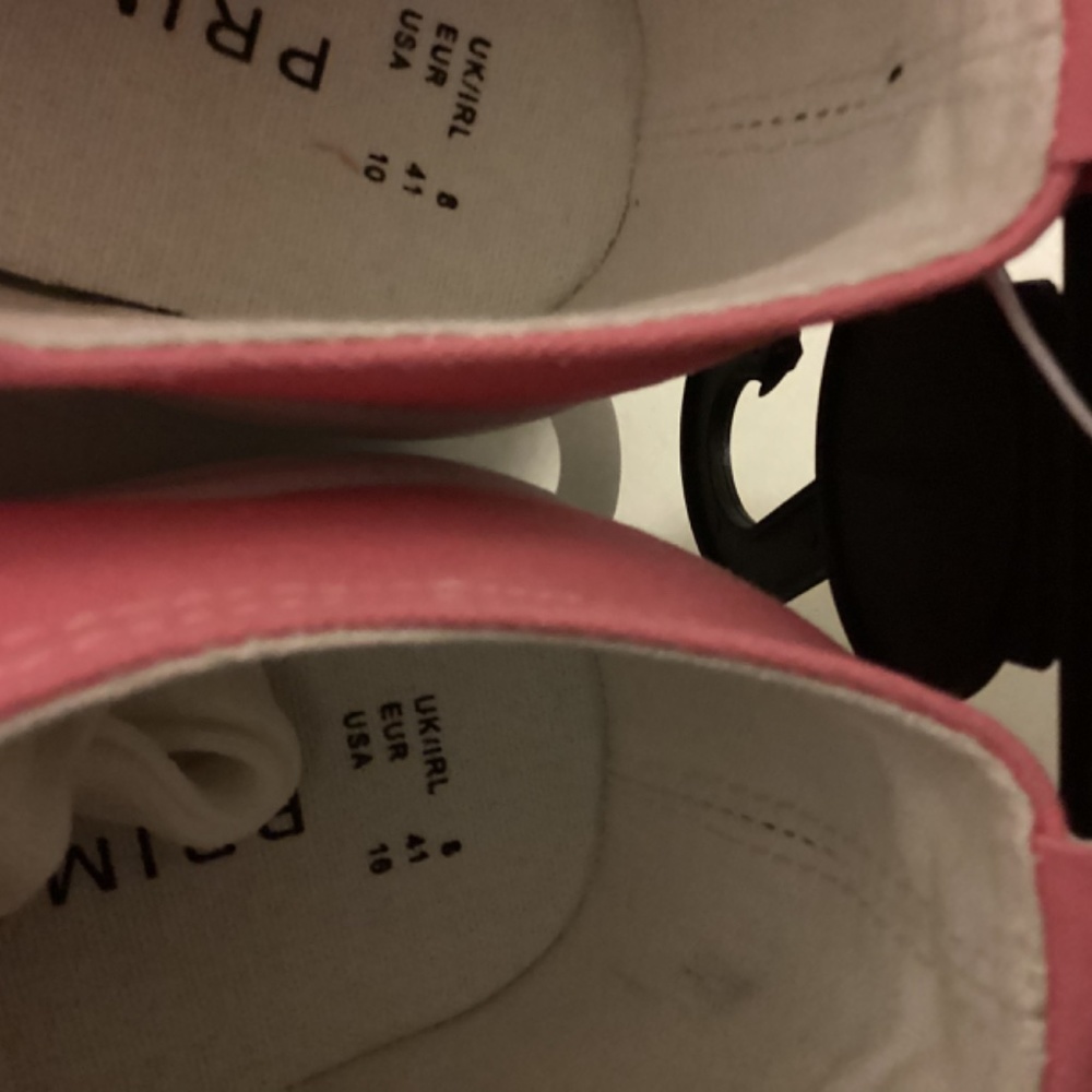 Primark Pink Canvas Sneakers size 10USA - Picture 3 of 7